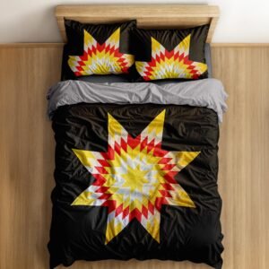 Calgary-Flames-Star-Blanket-Palette-Bedroom-Set