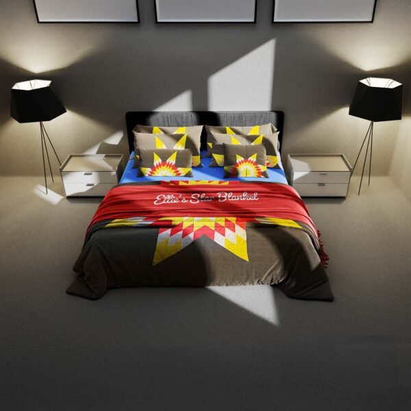 Calgary-Flames-Star-Blanket-Palette-Bedroom-Set