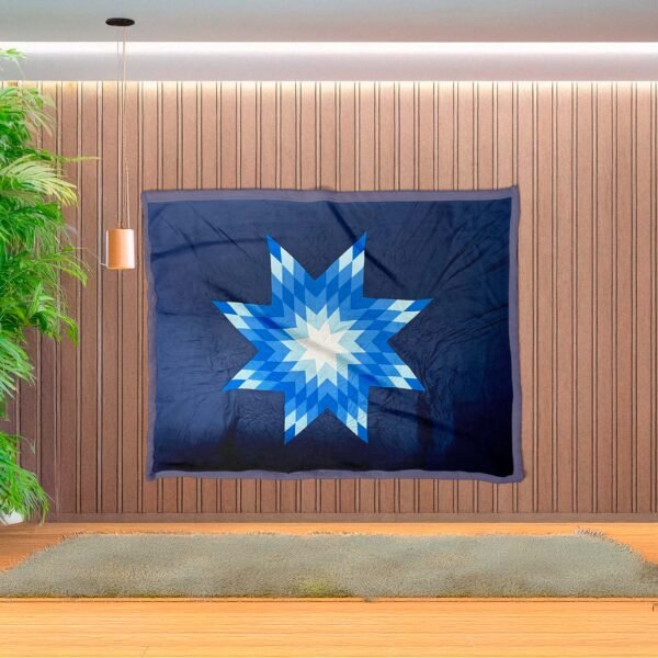 Just-Blue-Star-Blanket-Wall-Blanket