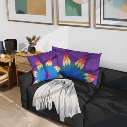 Rainbow-Star-Blanket-Pillow