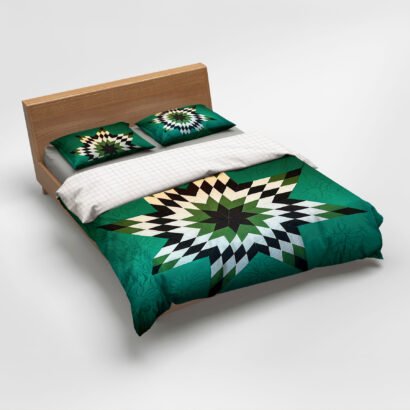 Sage-Star-Blanket-Bed-Side-view