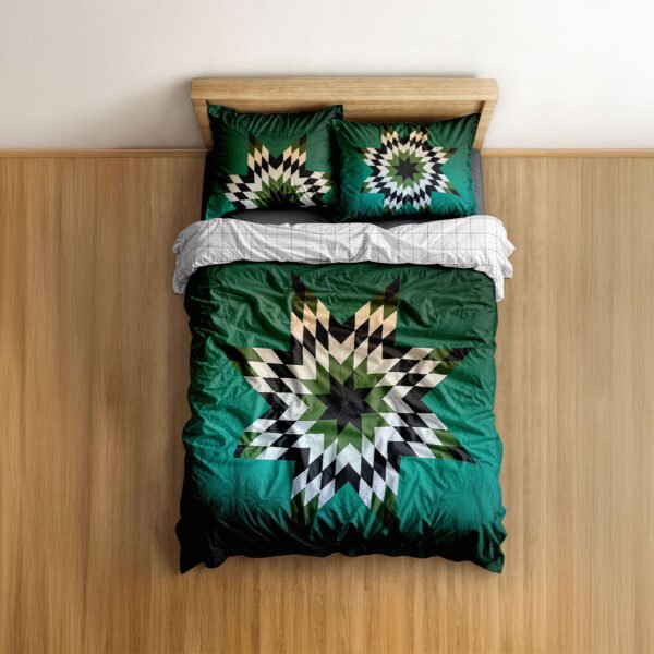 Sage-Star-Blanket-Bed-top-view