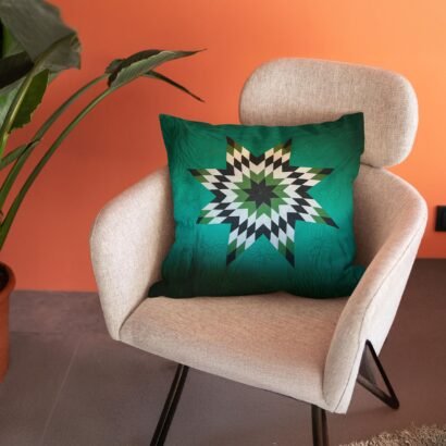 Sage-Star-Blanket-Pillow